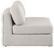 Meridian Furniture Beckham Beige Linen Polyester Modular Armless Chair-2