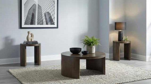 Coaster® Sweeney 3-Piece Dark Walnut Occasional Table Set-1