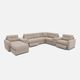 Drew & Jonathan Home ModularOne New Horizon 8-Piece Stone Modular Chaise Sectional with Console-0