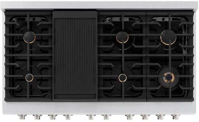 ZLINE Paramount 48" Satin Stainless Steel Pro Style Dual Fuel Range-3