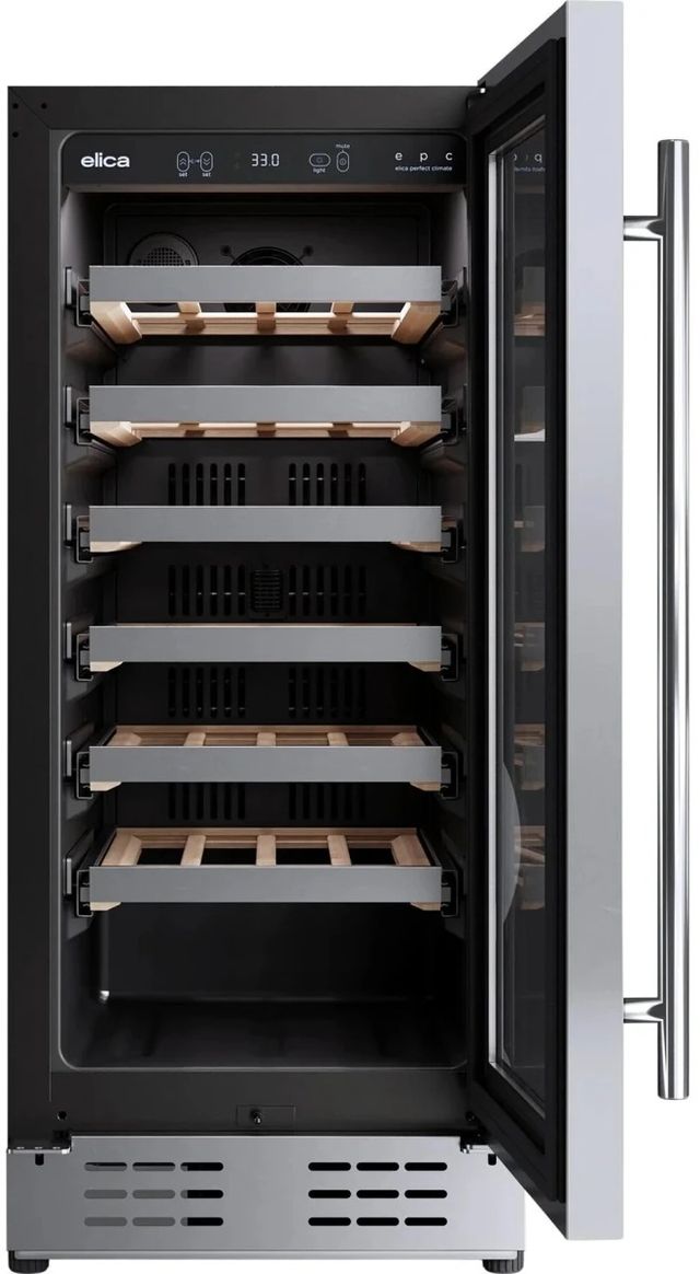 Elica 15" 27-Bottle Stainless Steel Freestanding or Built-In Wine Cellar-1