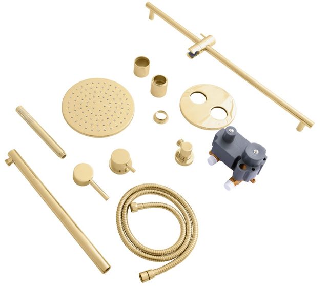 ZLINE Autograph Edition Polished Gold El Dorado Shower System-1