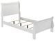 Coaster® Louis Philippe White Twin Sleigh Panel Bed-2