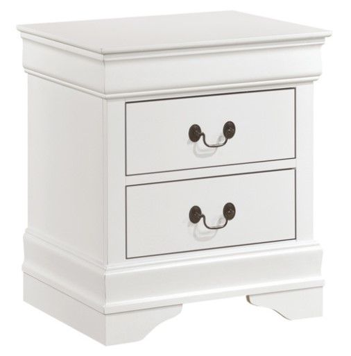 Homelegance® Mayville White Nightstand-0