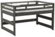 Elements International Cali Kids Gray Full Junior Loft Bed-0