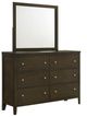 Coaster® Wilkes Dark Cocoa Dresser and Mirror-0