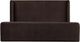 Modus Furniture Bacall Cola King Upholstered Wingback Platform Bed-4