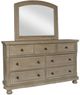 New Classic® Home Furnishings Allegra Pewter Dresser and Mirror-0