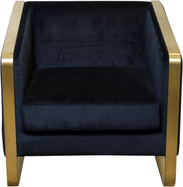 Harp & Finial® Seeley Black/Gold Chair -1