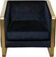 Harp & Finial® Seeley Black/Gold Chair -1