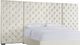 Elements International Joliet Broadway Cream Upholstered King Panel Bed -1