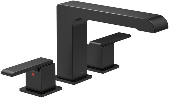 Delta Ara® Roman Matte Black Tub Trim-0