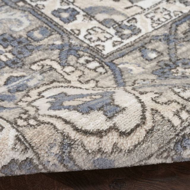 Nourison Home™ Quarry Ivory Blue 5'x7' Style 6 Area Rug -4