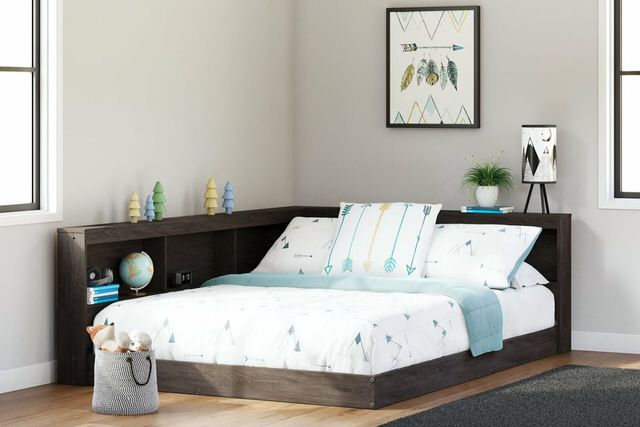 Signature Design by Ashley® Piperton Brown Full Bookcase Storage Bed-3