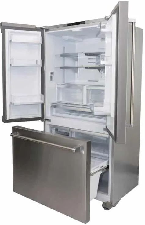 BlueStar® 36 in. 19.9 Cu. Ft. Matte Black Counter Depth French Door Refrigerator-2
