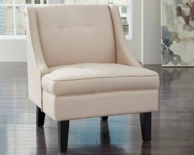 Signature Design by Ashley® Clarinda Cream Accent Chair-2