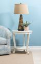 Powell® Marissa White Accent Side Table-1