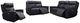 Mazin Furniture Chadwick Black Power Double Reclining Loveseat with Power Headrests-2