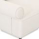 Moe's Home Collection Rosello Nook 3-Piece White L-Shaped Modular Sectional and Ottoman-4