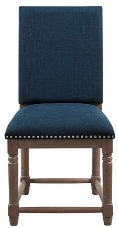 Olliix by Madison Park Cirque Set of 2 Navy Dining Chair-1