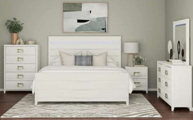 Elements International Tobias White Dresser-1
