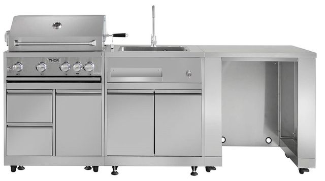 Thor Kitchen® 4-Burner Stainless Steel Built-In Liquid Propane Grill-4