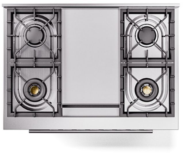 Ilve® Professional Plus II 36" Stainless Steel Pro Style Dual Fuel Range-2
