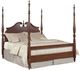 Kincaid® Hadleigh Clear Black Cherry Rice Queen Carved Bed-0