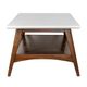 Olliix by Madison Park White/Pecan Parker End Table-2