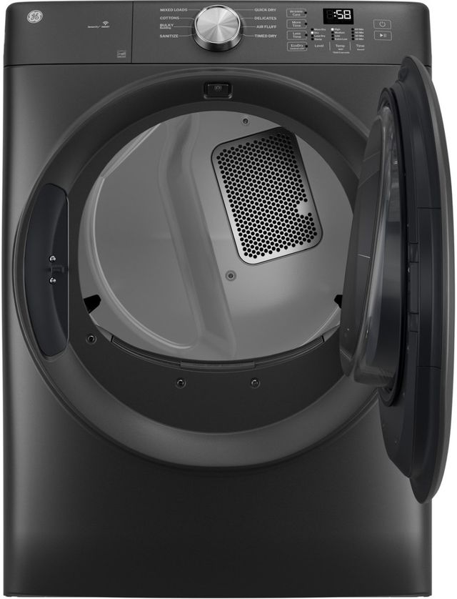 GE® SmartHQ™ 7.8 Cu. Ft. Carbon Graphite Electric Dryer-2