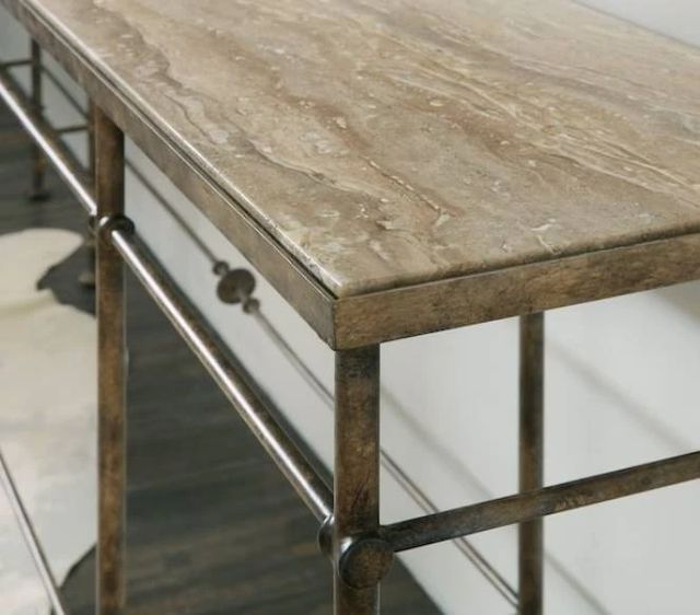 Hooker® Furniture La Grange Saint James Brown Console with Black Base-3