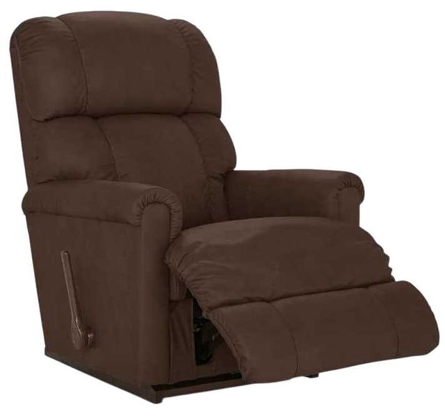 La-Z-Boy® Pinnacle Umber Leather Manual Rocking Recliner-4