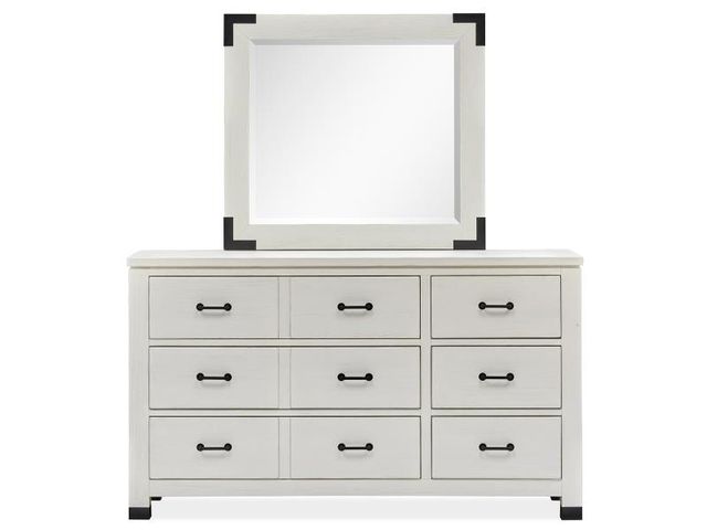 Magnussen Home® Harper Springs Silo White Landscape Mirror-1