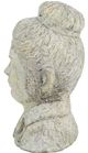 A & B Home Earthy Gray Cement Lady Bust Statue-4