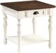 Steve Silver Co. Joanna Mocha End Table with Ivory Base-0