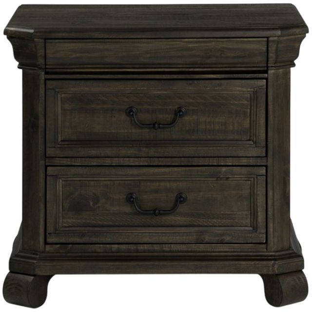 Magnussen Home® Bellamy Peppercorn Nightstand-3