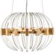 Currey & Company Coquette Antique Brass/Clear Small Chandelier-1
