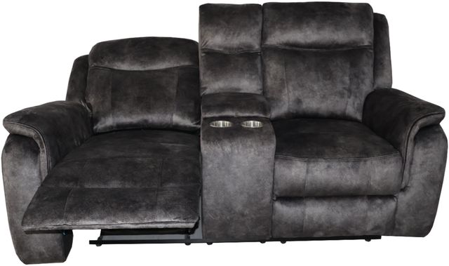 New Classic® Home Furnishings Park City Slate Loveseat with Powered Footrest-3