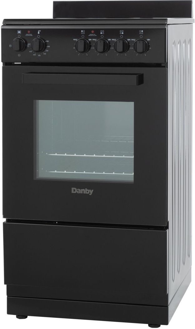 Danby 20" Black Glass Top Freestanding Electric Range-2