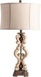 Crestview Collection Mariposa Corner Bronze/Off-White Table Lamp-0