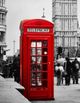 Classy Art Red Phone Booth Wall Art-1