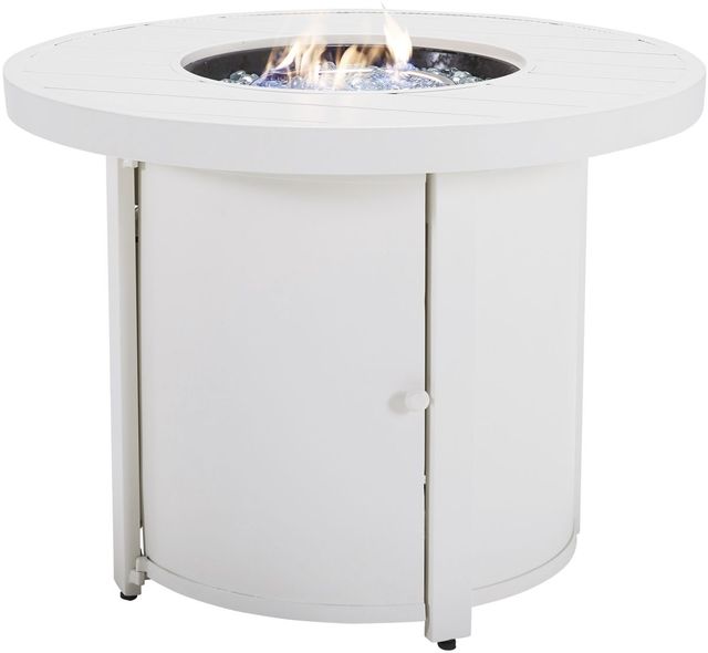 Signature Design by Ashley® Sundown Treasure White Fire Pit Table-1