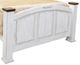 Million Dollar Rustic Frost White Queen Mansion Panel Bed-1