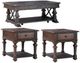 Liberty Furniture Provence Park 3-Piece Chateau Brown Occasional Table Set-0