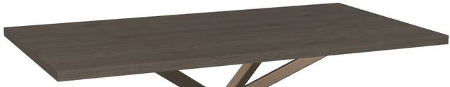 Amisco Customizable Asterisk 72" Rectangular Table with Metal Stand-1