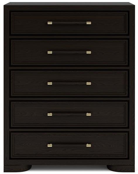 Riverside Furniture Lydia Dark Cabernet 5-Drawer Chest-1