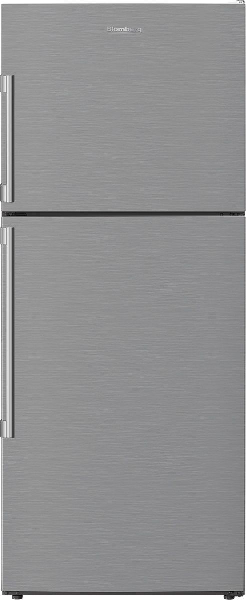 Blomberg® 28 in. 13.5 Cu. Ft. Stainless Steel Counter Depth Top Freezer Refrigerator-0
