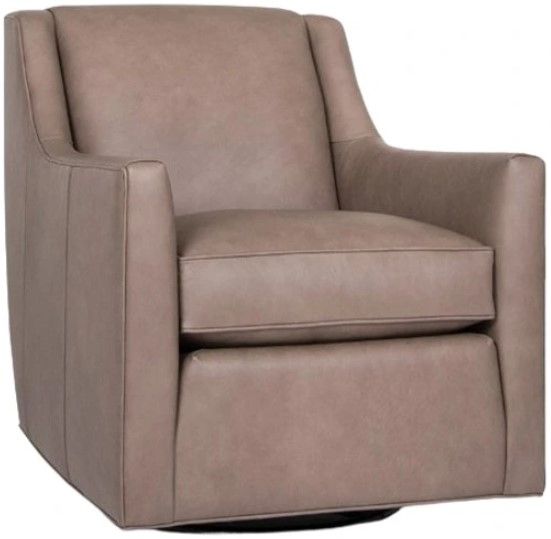 Smith Brothers Customizable 549 Leather Swivel Glider Chair-0