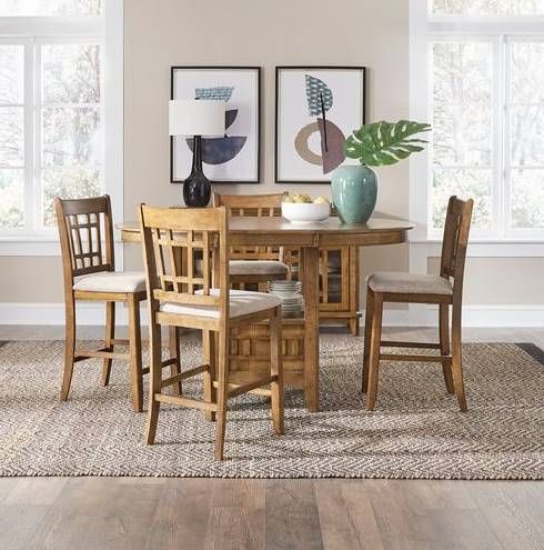 Liberty Furniture Santa Rosa II 5-Piece Antique Honey Pub Set