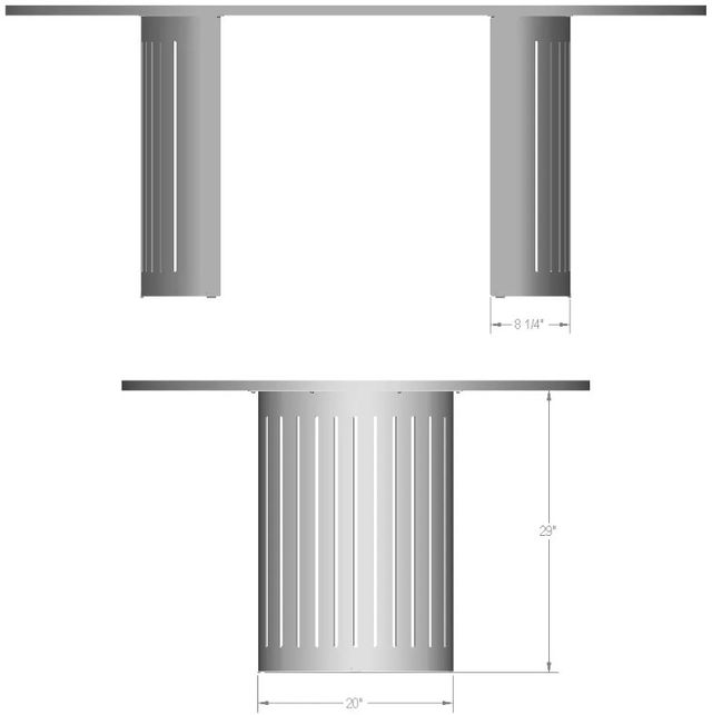 Amisco Customizable Rachel Oval Dining Table-2